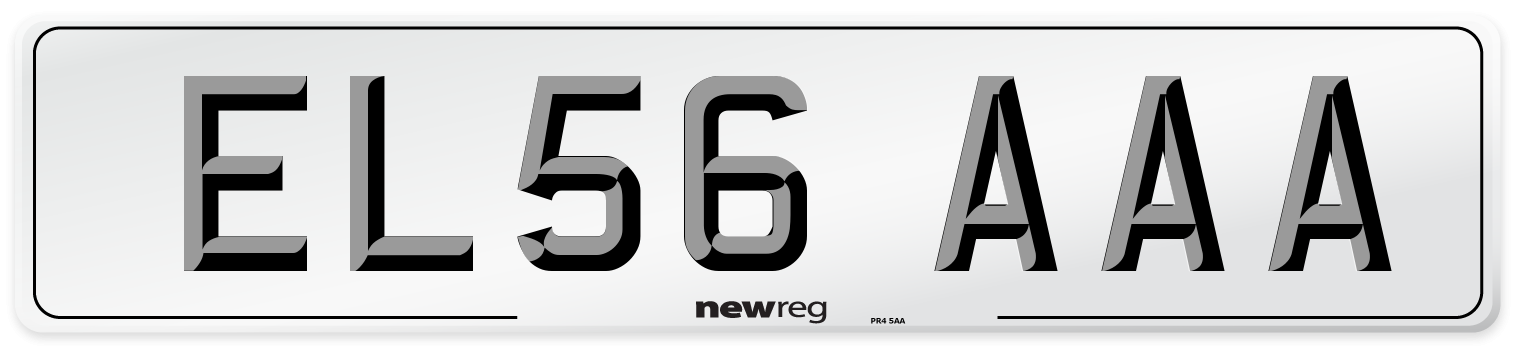 EL56 AAA Number Plate from New Reg